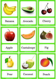 Fruits Flashcards - English4Good - Vocabulary Practice!