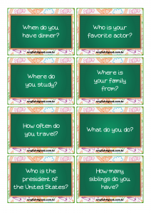 Free Conversation Flashcards 2 - English4Good - Conversation set 2