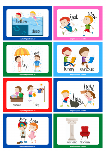 English4Good - Opposite Flashcards - Vocabulary Practice