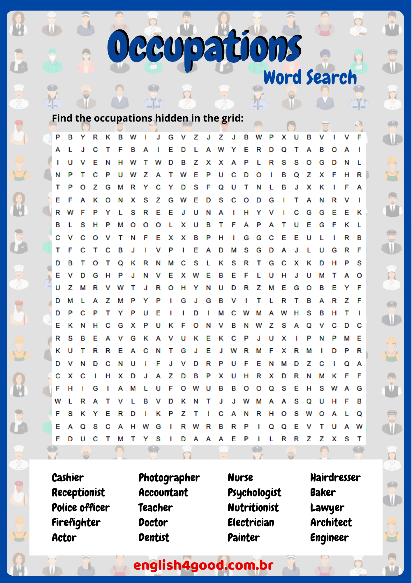 Word Search Activities - English4Good